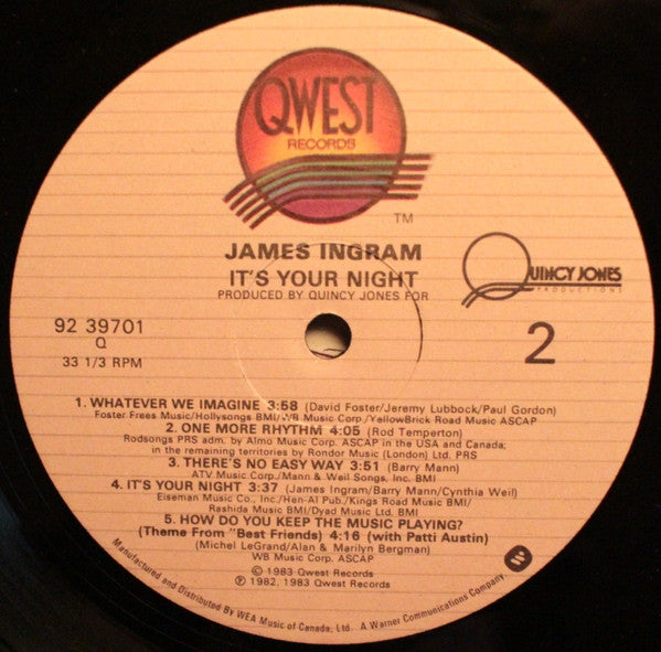 James Ingram - It's Your Night