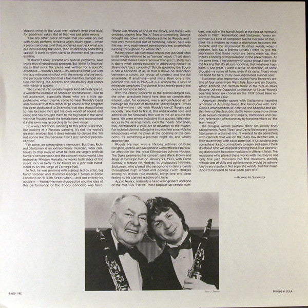 Richard Stoltzman & Woody Herman And The Thundering Herd - Ebony - 1988