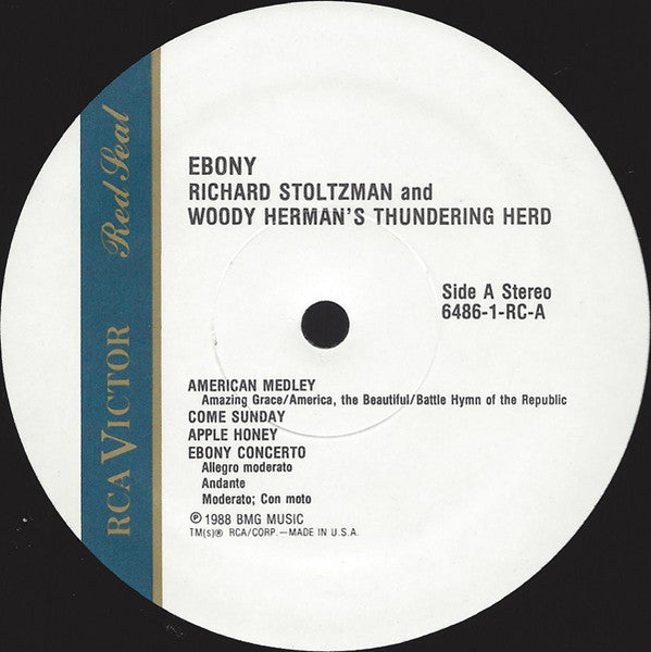 Richard Stoltzman & Woody Herman And The Thundering Herd - Ebony - 1988