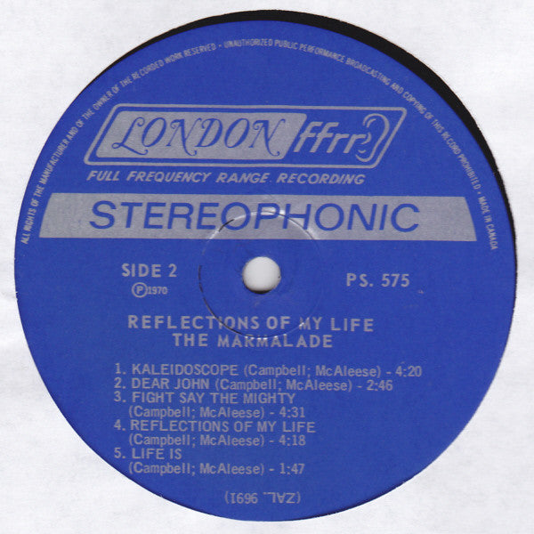 Marmalade, The - Reflections Of My Life - 1970