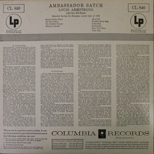 Louis Armstrong And His All-Stars - Ambassador Satch Vinyl Record