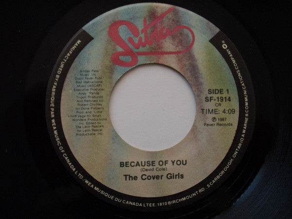 The Cover Girls - Because Of You Vinyl Record