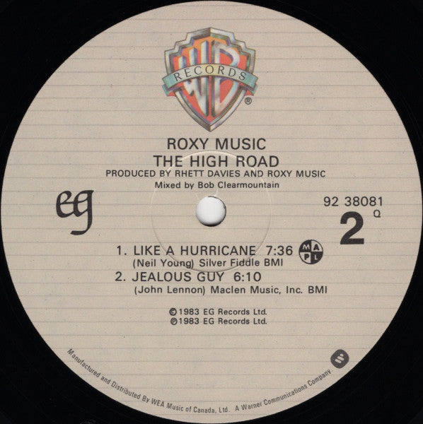 Roxy Music - The High Road - 1983