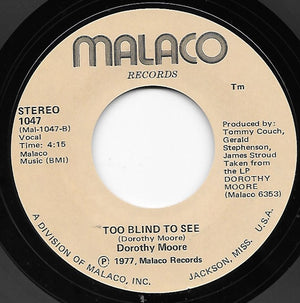 Dorothy Moore - With Pen In Hand / Too Blind To See - 1977