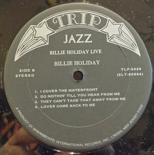 Billie Holiday - Billie Holiday Live