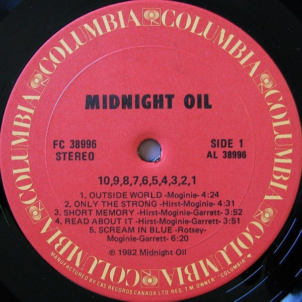Midnight Oil - 10, 9, 8, 7, 6, 5, 4, 3, 2, 1 - 1983
