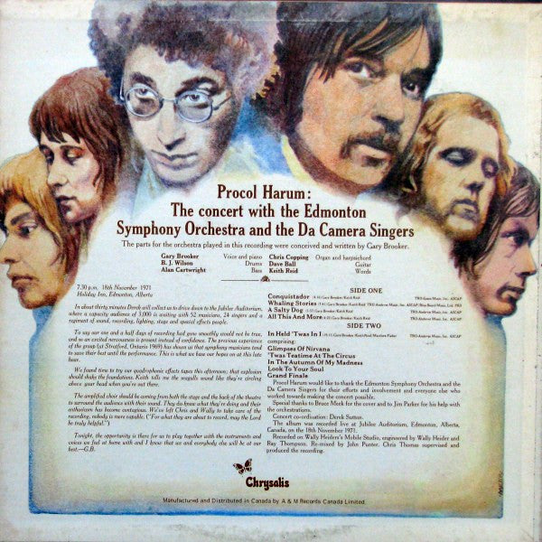 Procol Harum In Concert With The Edmonton Symphony Orchestra - Live - 1972