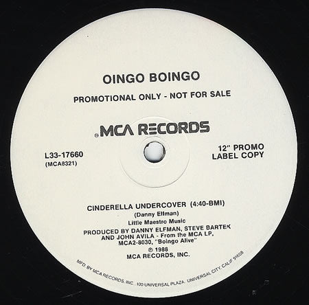 Oingo Boingo - Cinderella Undercover / Winning Side