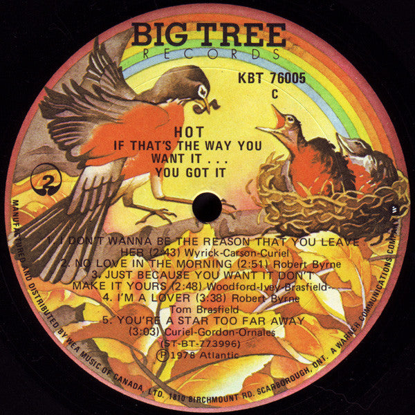 Hot - If That's The Way You Want It...You Got It - 1978