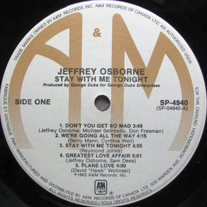 Jeffrey Osborne - Stay With Me Tonight