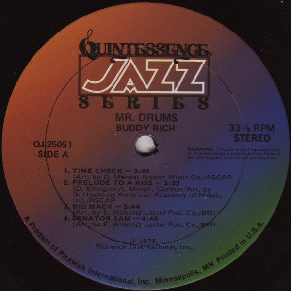 Buddy Rich - Mr. Drums - 1978