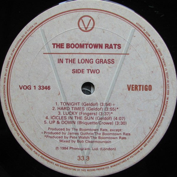 Boomtown Rats, The - In The Long Grass - 1984
