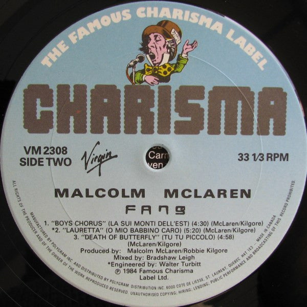 Malcolm McLaren - Fans - 1984