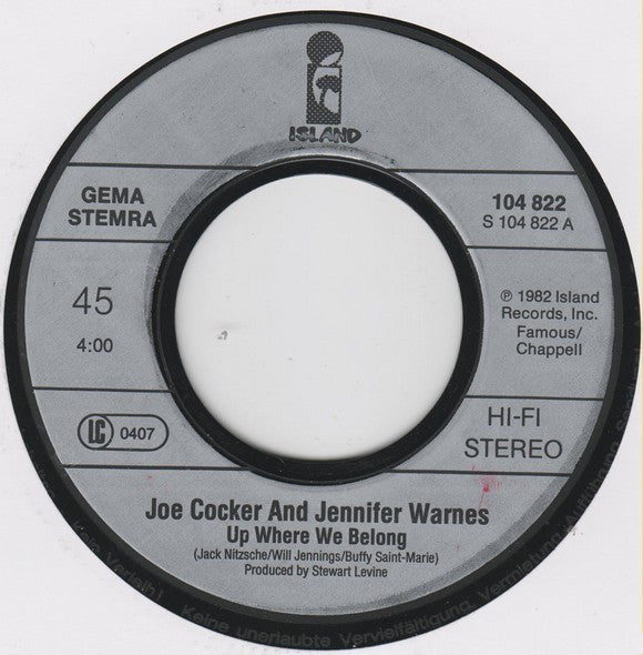 Joe Cocker, Jennifer Warnes - Up Where We Belong - 1982