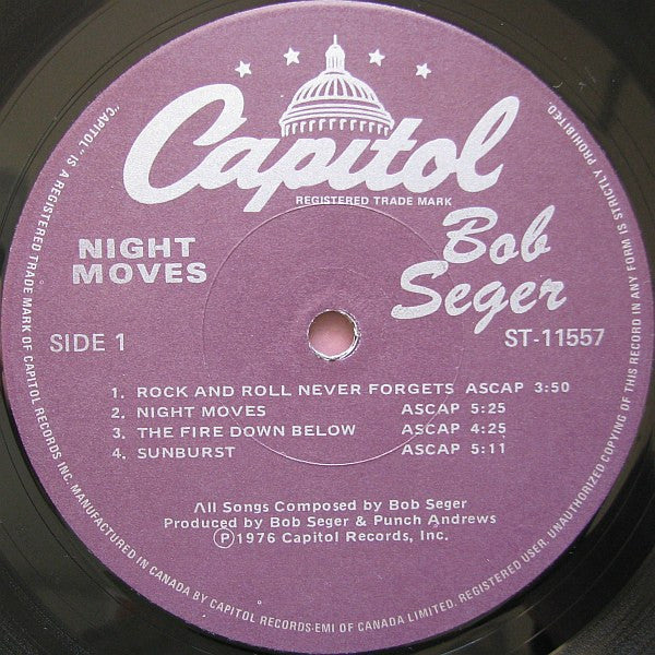 Bob Seger And The Silver Bullet Band - Night Moves - 1978