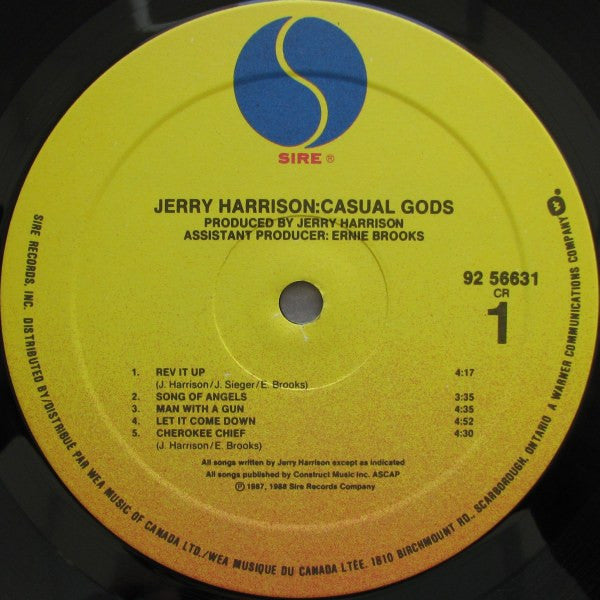 Jerry Harrison: Casual Gods - Casual Gods