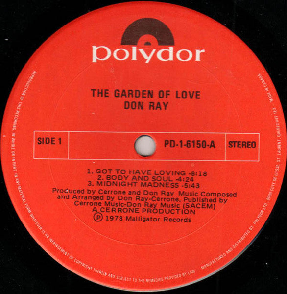 Don Ray - The Garden Of Love