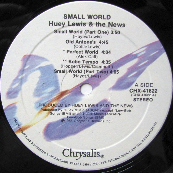 Huey Lewis & The News - Small World - 1988