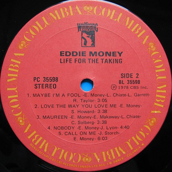 Eddie Money - Life For The Taking - 1979