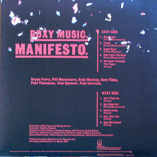 Roxy Music - Manifesto - 1979