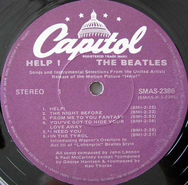Beatles, The - Help! (Original Motion Picture Soundtrack) - 1980