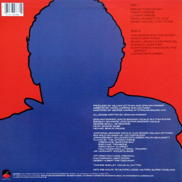 Graham Parker And The Shot - Steady Nerves - 1985
