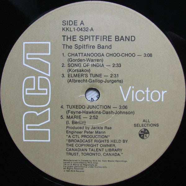 Spitfire Band, The - The Spitfire Band - 1981