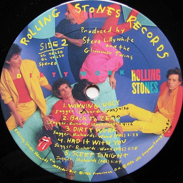 Rolling Stones - Dirty Work Vinyl Record