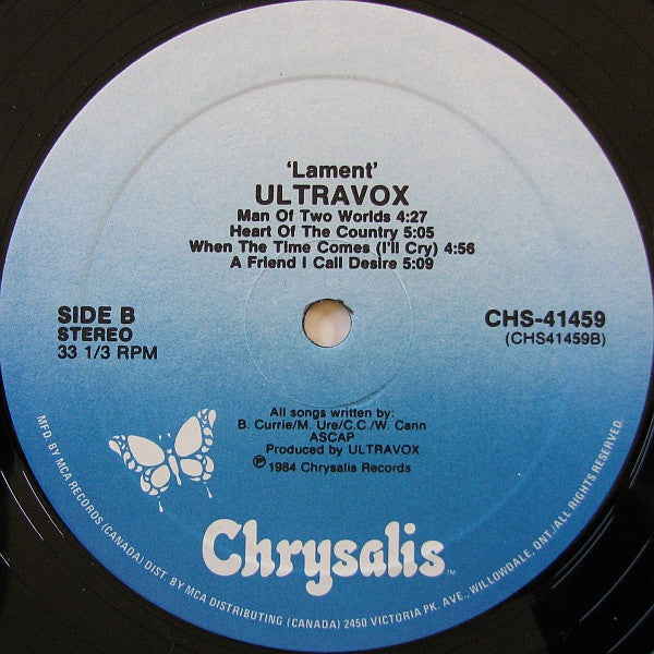 Ultravox - Lament - 1984