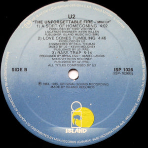 U2 - The Unforgettable Fire - 1985