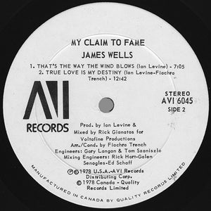 James Wells - My Claim To Fame - 1978