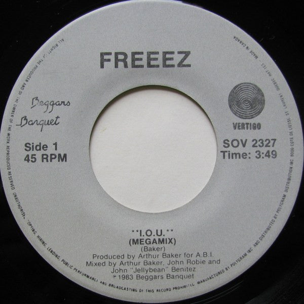 Freeez - I.O.U. (Megamix) - 1983