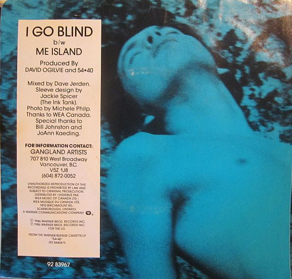 54-40 - I Go Blind - 1986