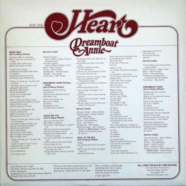 Heart - Dreamboat Annie Vinyl Record