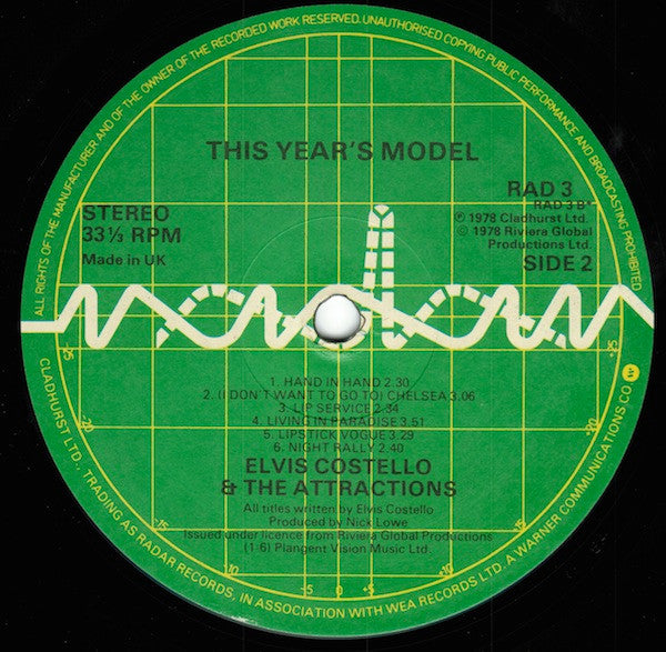 Elvis Costello & The Attractions - This Year's Model - 1978