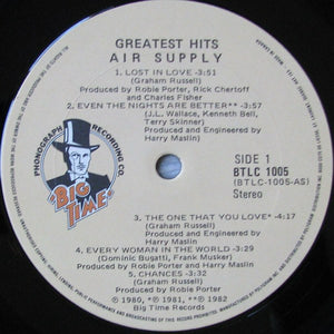 Air Supply - Greatest Hits - 1983