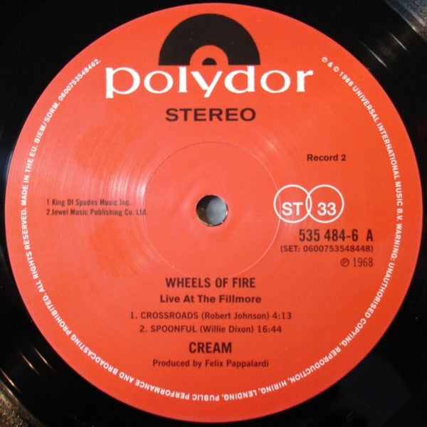 Cream - Wheels Of Fire - 2019