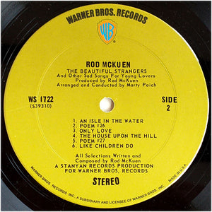 Rod McKuen - Rod McKuen Sings The Beautiful Strangers & Other Sad Songs For Young Lovers -