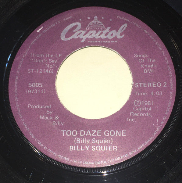 Billy Squier - The Stroke