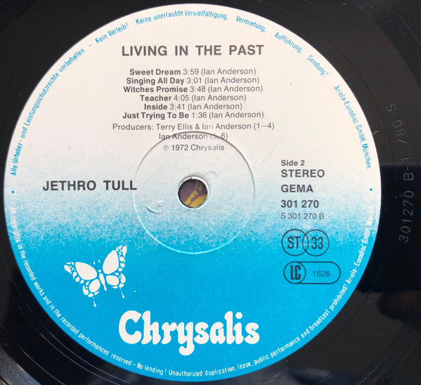 Jethro Tull - Living In The Past Vinyl Record