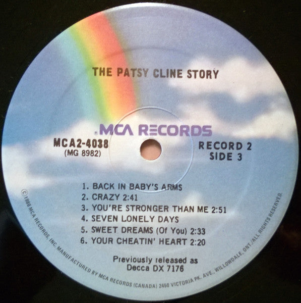 Patsy Cline - The Patsy Cline Story Vinyl Record