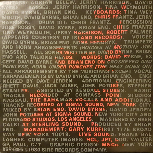 Talking Heads - Remain In Light - 1980