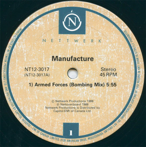 Manufacture - Armed Forces - 1988