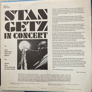 Stan Getz - Stan Getz In Concert -