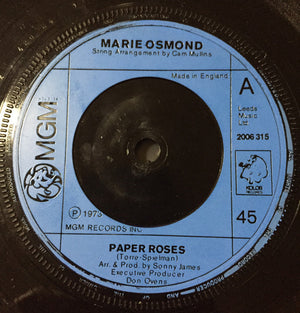 Marie Osmond - Paper Roses Vinyl Record