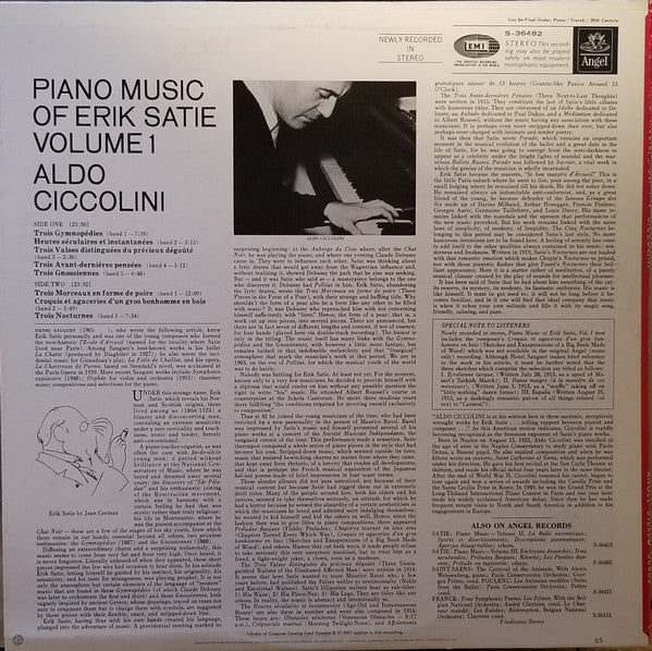 Erik Satie - Piano Music Of Erik Satie, Vol. 1