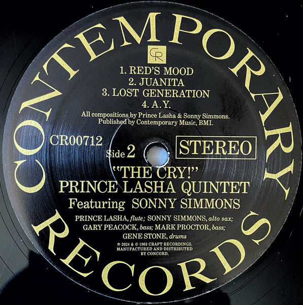Prince Lasha Quintet Featuring Sonny Simmons - The Cry! - 2024