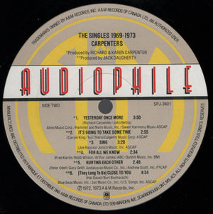 Carpenters - The Singles 1969-1973 Vinyl Record