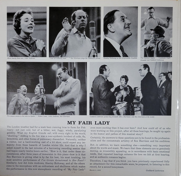 "My Fair Lady" Original London Cast, Rex Harrison, Julie Andrews With Stanley Holloway - My Fair Lady -