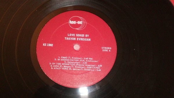 Takvor Evrekian - Love Songs - 1980